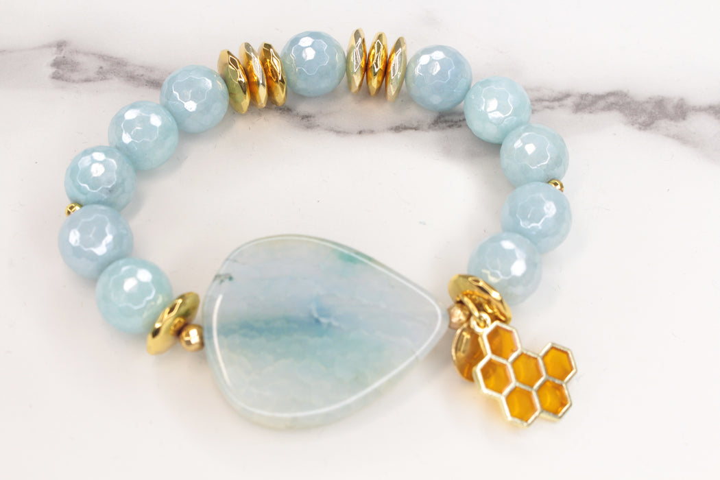 Baby Blue Boho Vibe Bracelet | CPNS Boutique