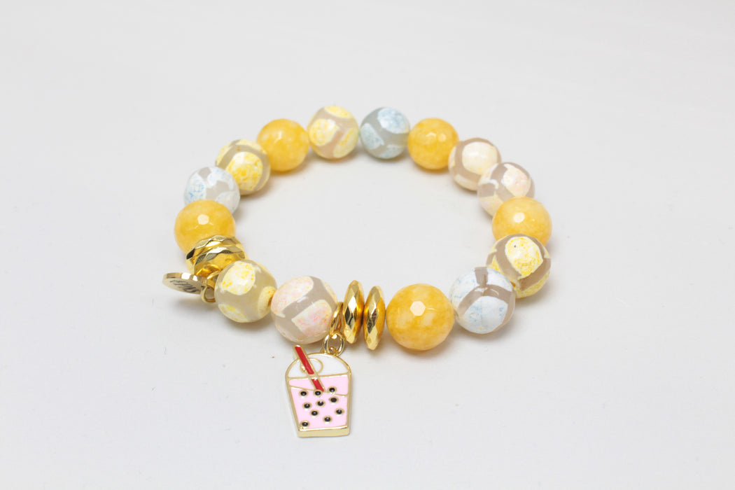 Yellow Boba Boho Vibe Bracelet | CPNS Boutique