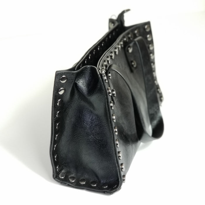 Liz Black Studded Bag | Nacelo Boutique