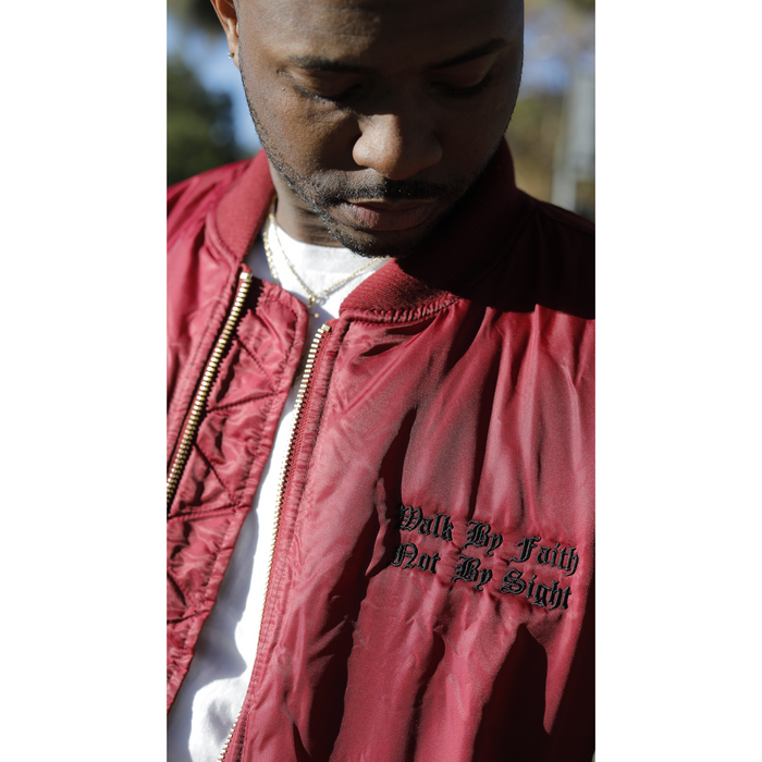 WBFNBS-Burgundy Bomber Jacket | Foundations of A Man
