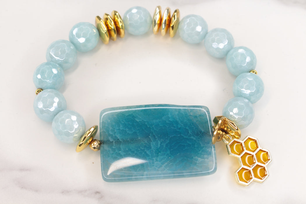 Blue Boho Vibe Bracelet |  CPNS Boutique