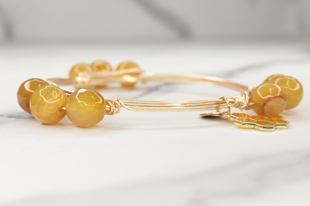 Golden Honey Tibetan Bracelet |  CPNS Boutique