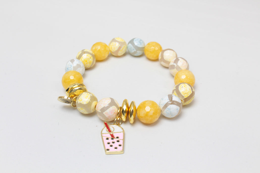 Yellow Boba Boho Vibe Bracelet |  CPNS Boutique