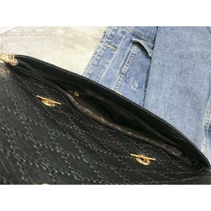 Farah Black Shoulder Bag | Nacelo Boutique