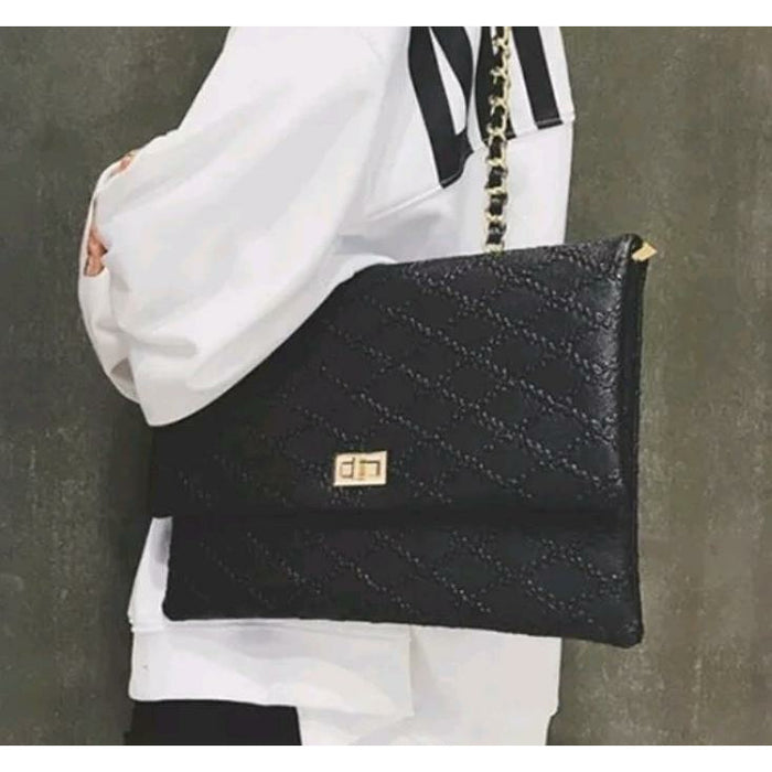 Farah Black Shoulder Bag | Nacelo Boutique