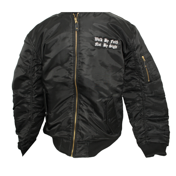 WBFNBS-Black Bomber Jacket | Foundations of A Man