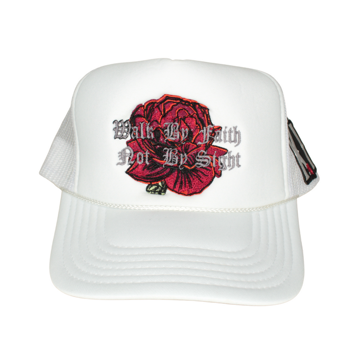 WBFNBS-White Trucker Cap | Foundations of A Man