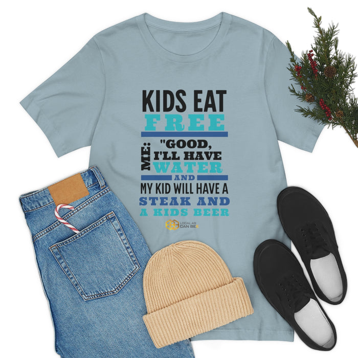 'Kids Eat Free' short sleeve t-shirt